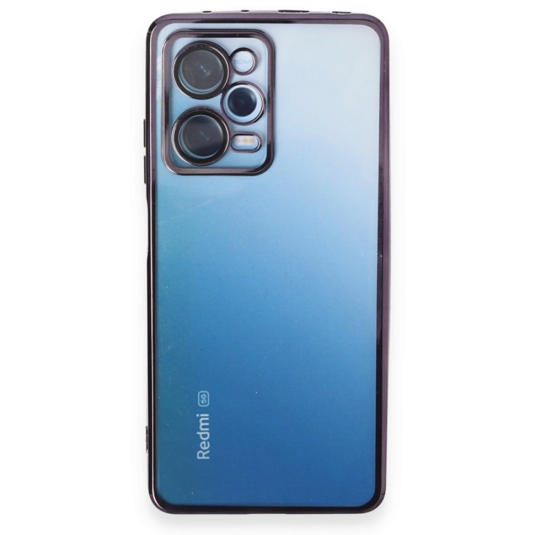  Xiaomi Redmi Note 12 Pro 5G Kılıf Razer Lensli Silikon - Mor