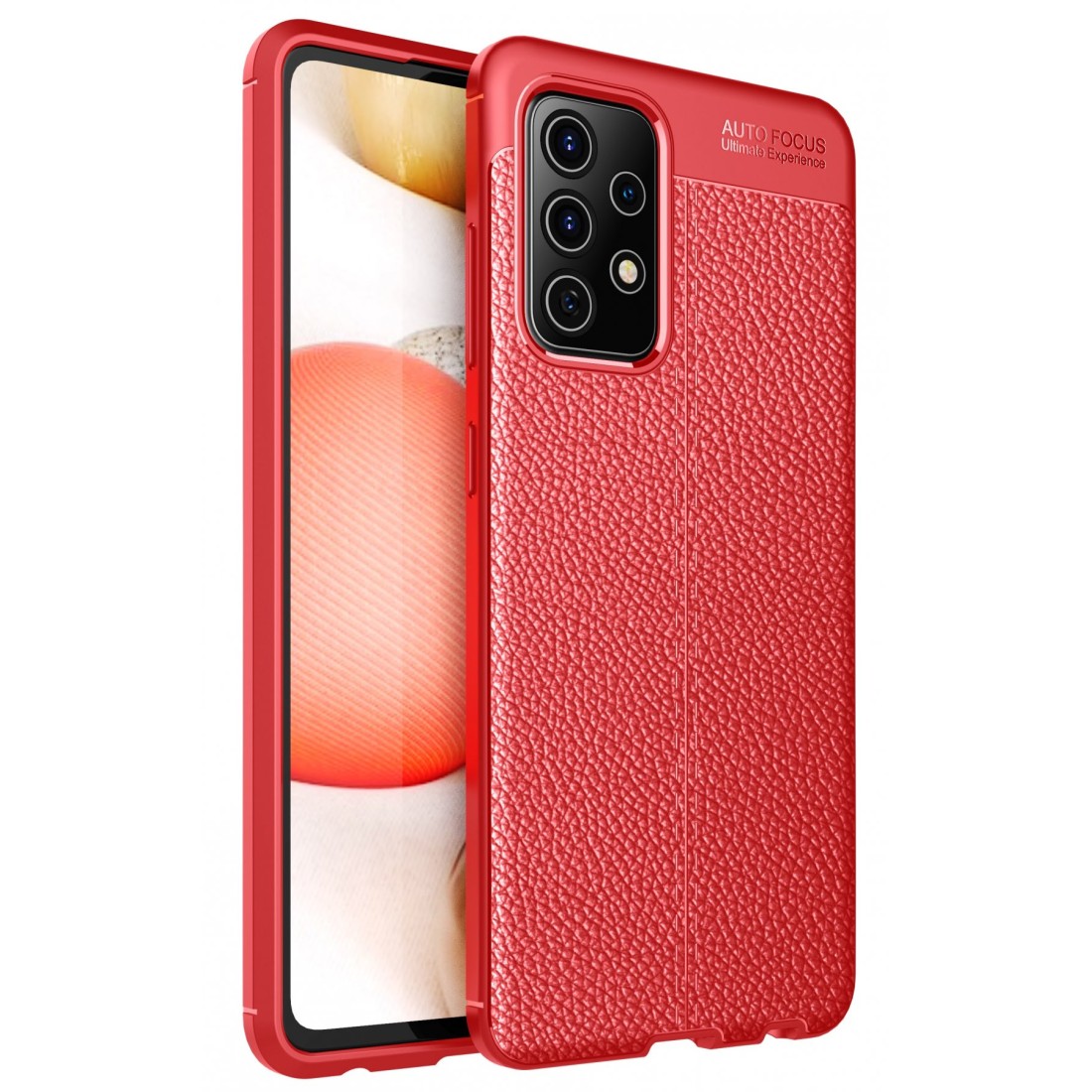  Samsung Galaxy A72 Kılıf Auto Focus Kapak - Kırmızı