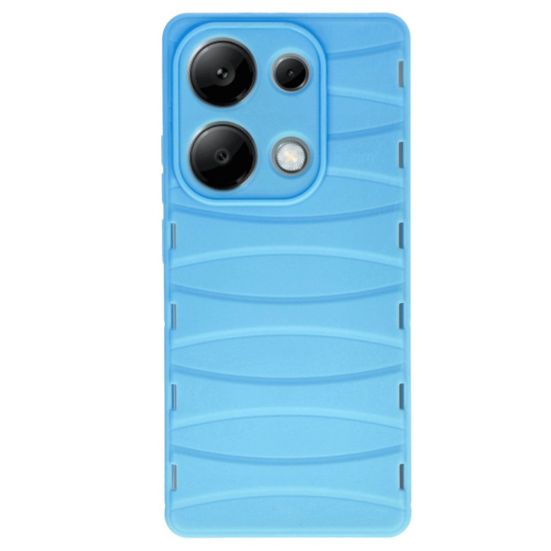  Xiaomi Poco M6 Pro 4G Kılıf Bibercas Silikon Kapak - Mavi