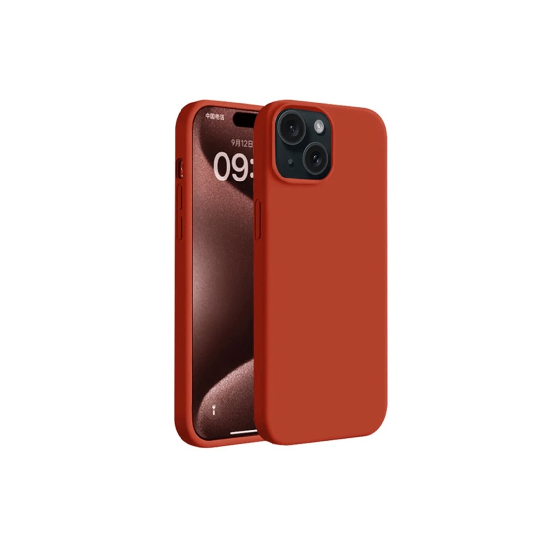 iPhone 15 Plus Kılıf First Silikon - Kırmızı iPhone 15 Plus Kılıf First Silikon - Kırmızı