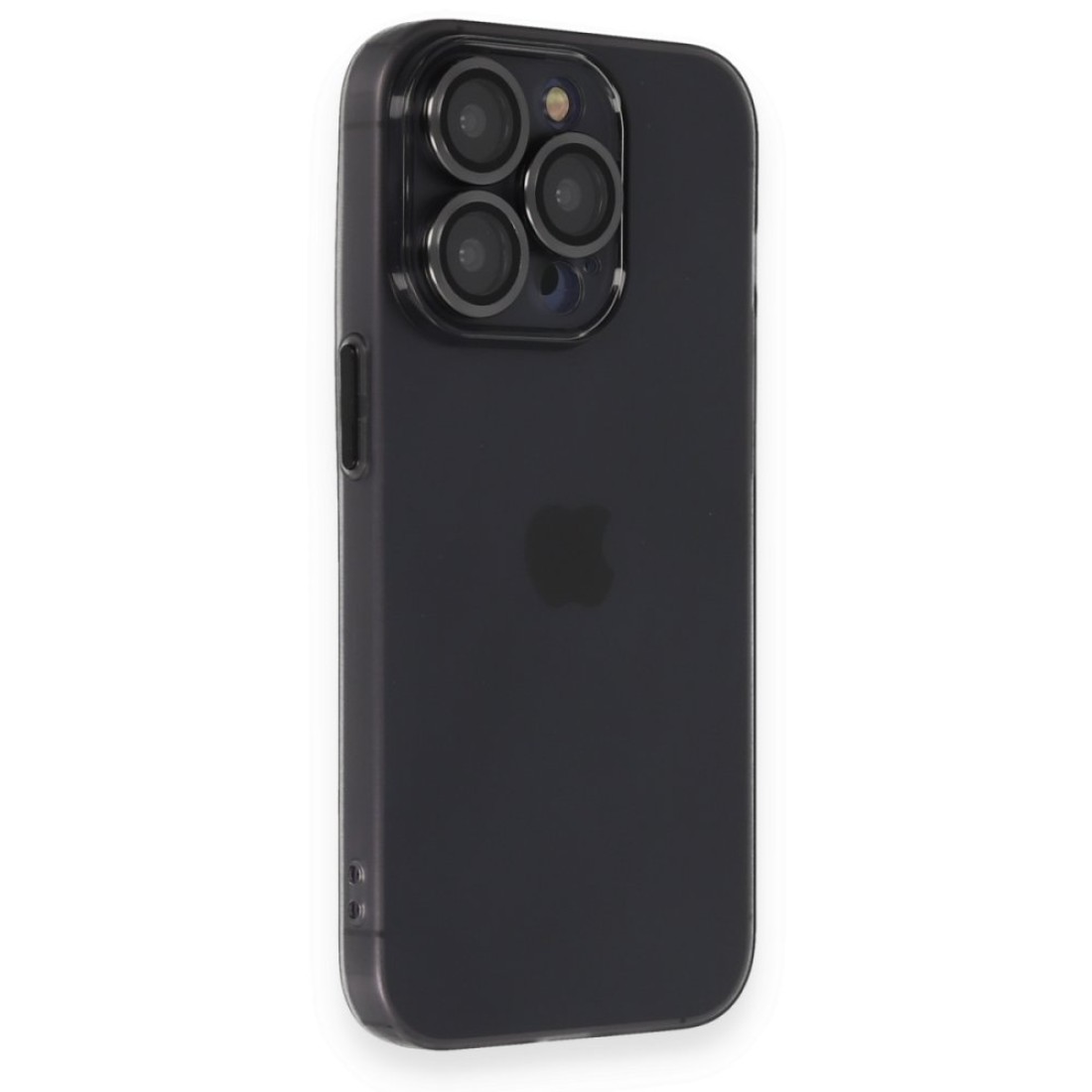  iPhone 14 Pro Kılıf Luko Lens Silikon - Siyah