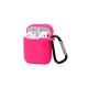  Airpods (1.nesil) Sert Silikon Kılıf - Pembe