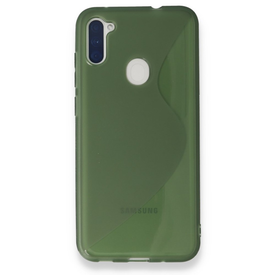  Samsung Galaxy M11 Kılıf S Silikon - Yeşil