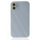  iPhone 12 Kılıf Glass Kapak - Sky Blue