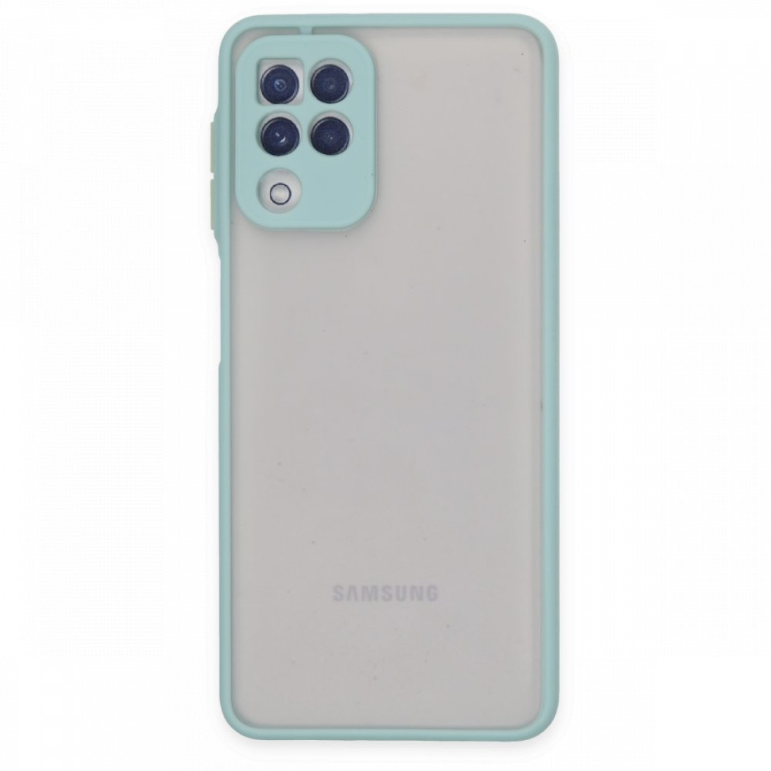  Samsung Galaxy M32 Kılıf Montreal Silikon Kapak - Turkuaz