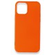  iPhone 12 Mini Kılıf First Silikon - Turuncu