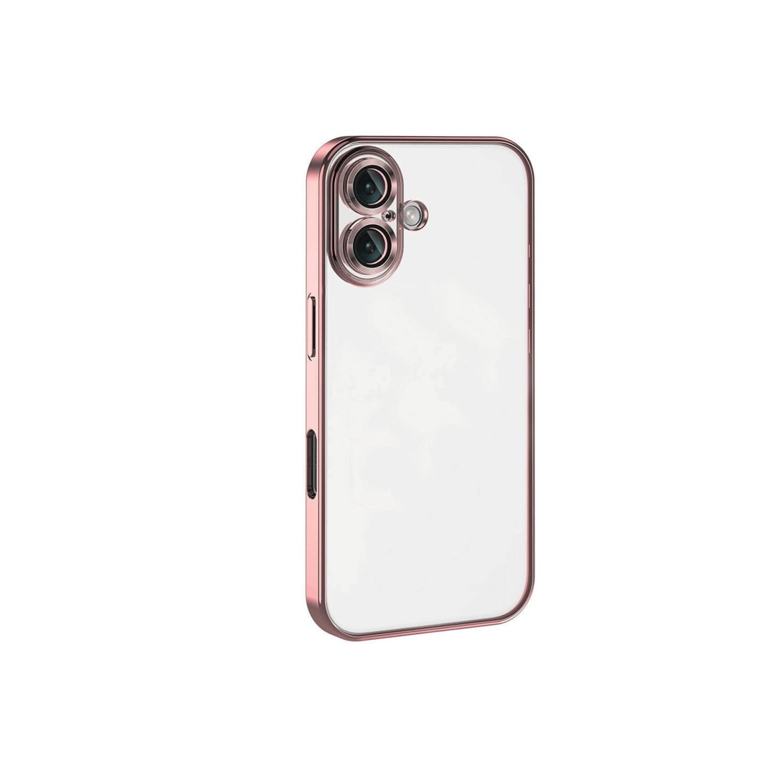  iPhone 16 Plus Kılıf Razer Lensli Silikon - Pembe