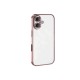 iPhone 16 Plus Kılıf Razer Lensli Silikon - Pembe