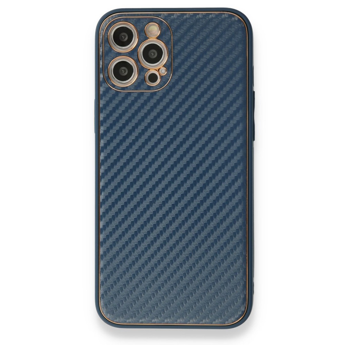  iPhone 12 Pro Kılıf Coco Karbon Silikon - Mavi