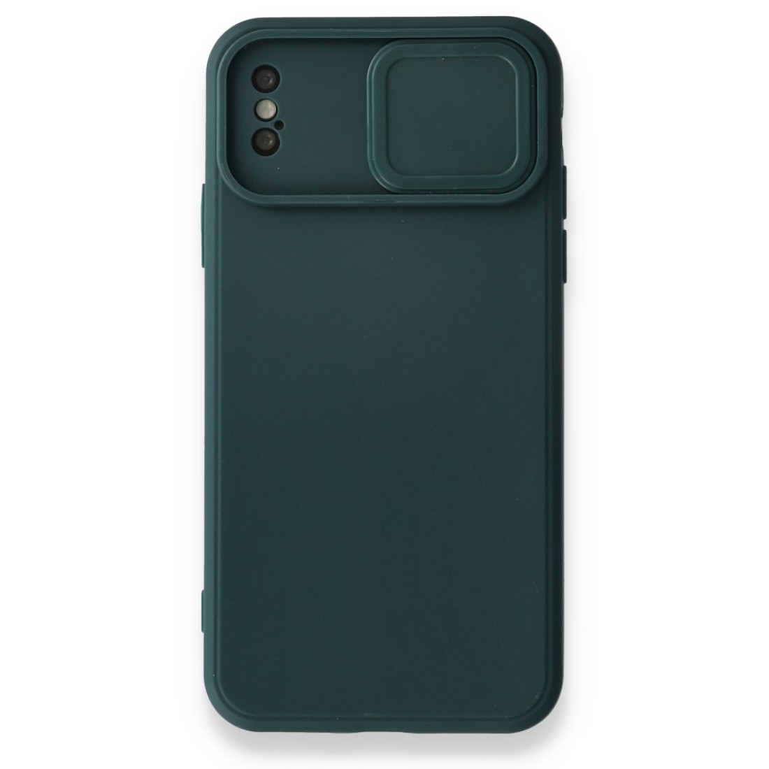  iPhone X Kılıf Color Lens Silikon - Yeşil