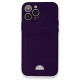iPhone 13 Pro Max Kılıf Kelvin Kartvizitli Silikon - Derin Mor iPhone 13 Pro Max Kılıf Kelvin Kartvizitli Silikon - Derin Mor