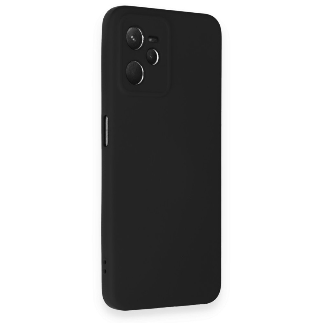  Realme C35 Kılıf Nano içi Kadife Silikon - Siyah
