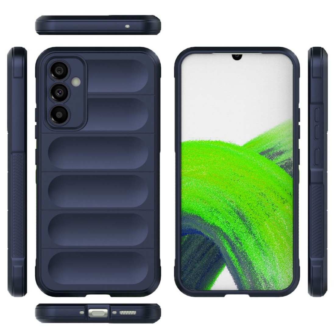  Samsung Galaxy A24 4G Kılıf Optimum Silikon - Lacivert