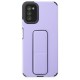  Samsung Galaxy A03S Kılıf Mega Standlı Silikon - Lila
