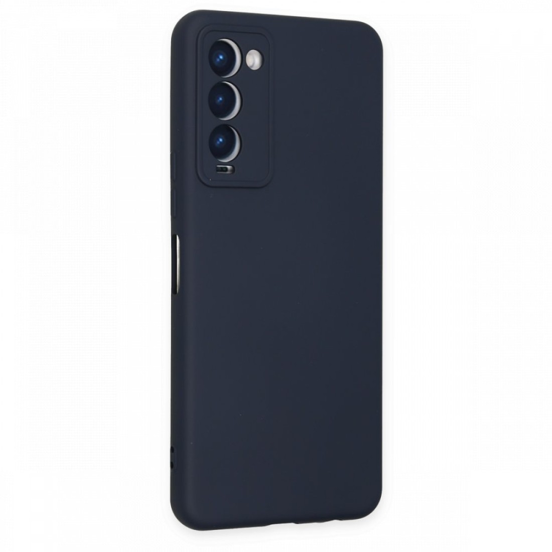  Tecno Camon 18T Kılıf Nano içi Kadife Silikon - Lacivert