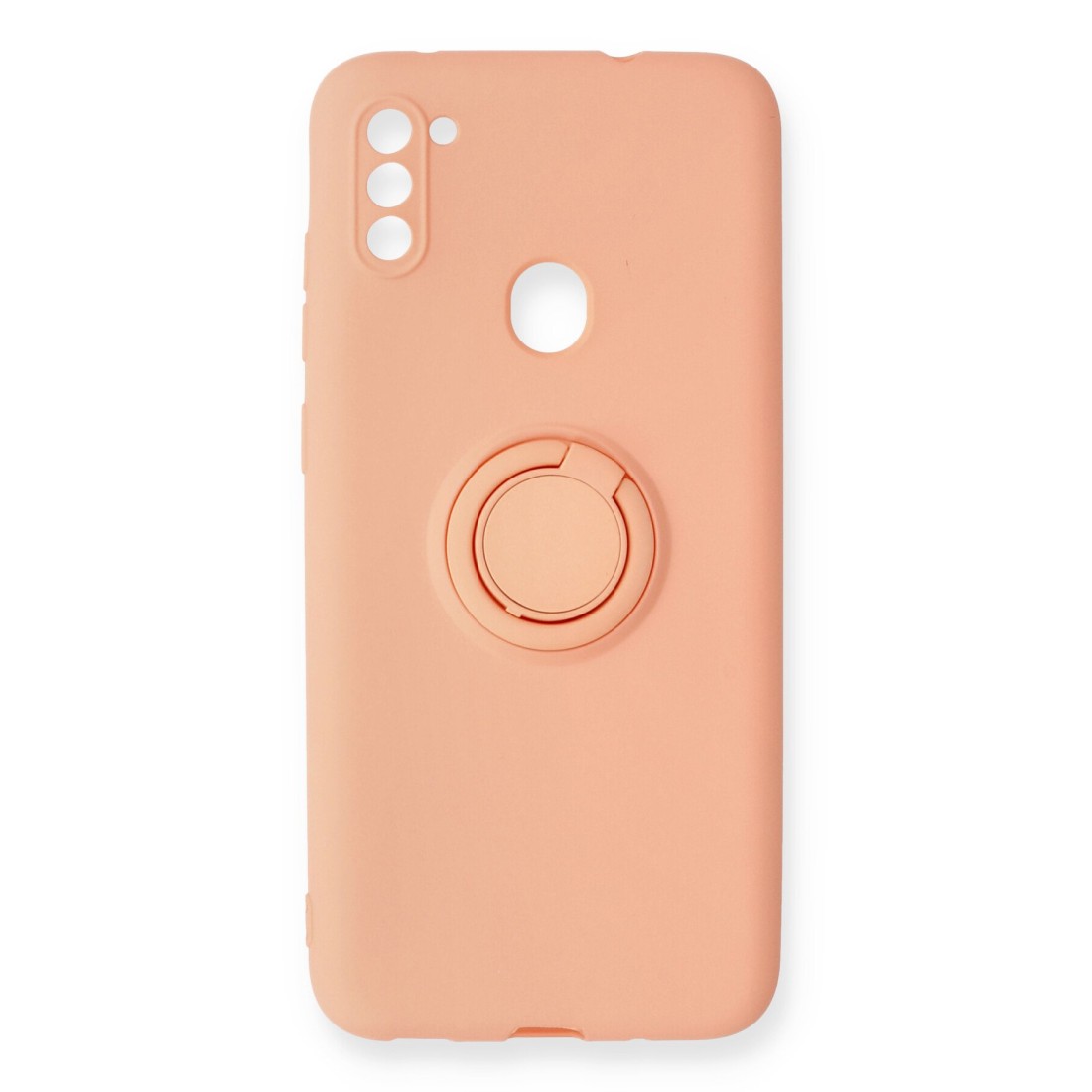  Samsung Galaxy M11 Kılıf Viktor Yüzüklü Silikon - Pudra
