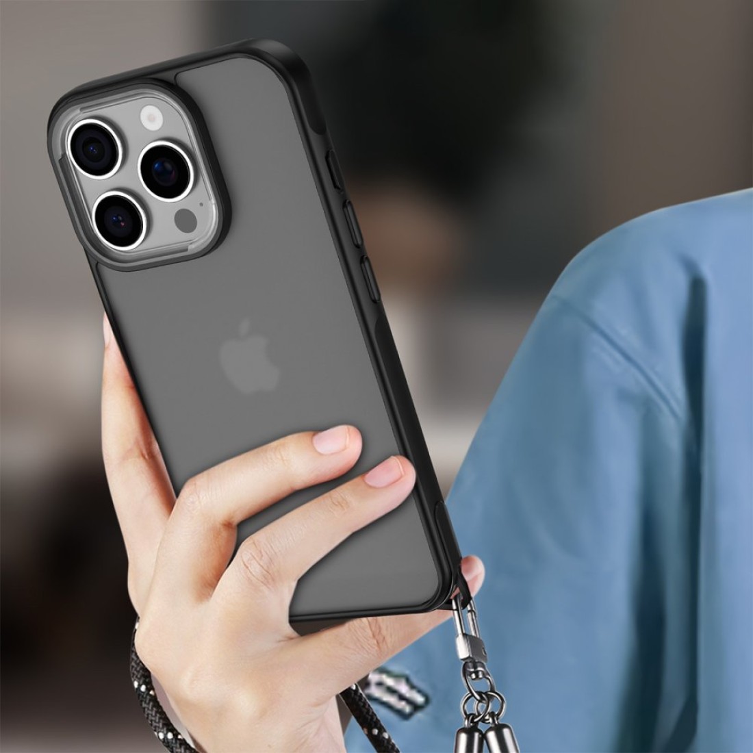  iPhone 16 Pro Kılıf Elegant Kapak - Derin Mor