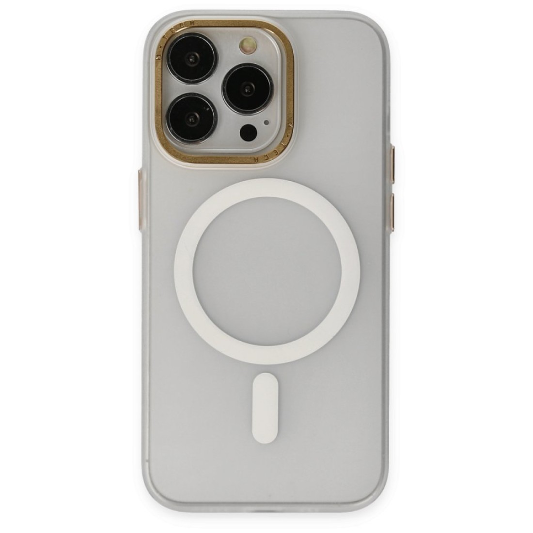  iPhone 13 Pro Max Kılıf Lodos Magneticsafe Mat Kapak - Şeffaf