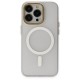 iPhone 13 Pro Max Kılıf Lodos Magneticsafe Mat Kapak - Şeffaf iPhone 13 Pro Max Kılıf Lodos Magneticsafe Mat Kapak - Şeffaf