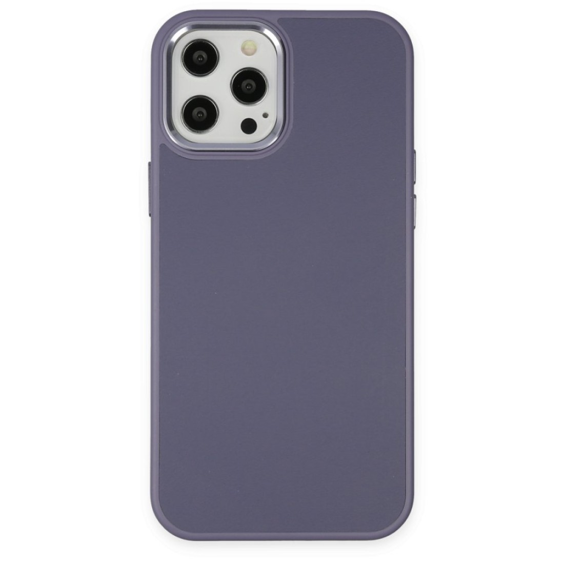  iPhone 12 Pro Kılıf Asya Deri Silikon - Mor