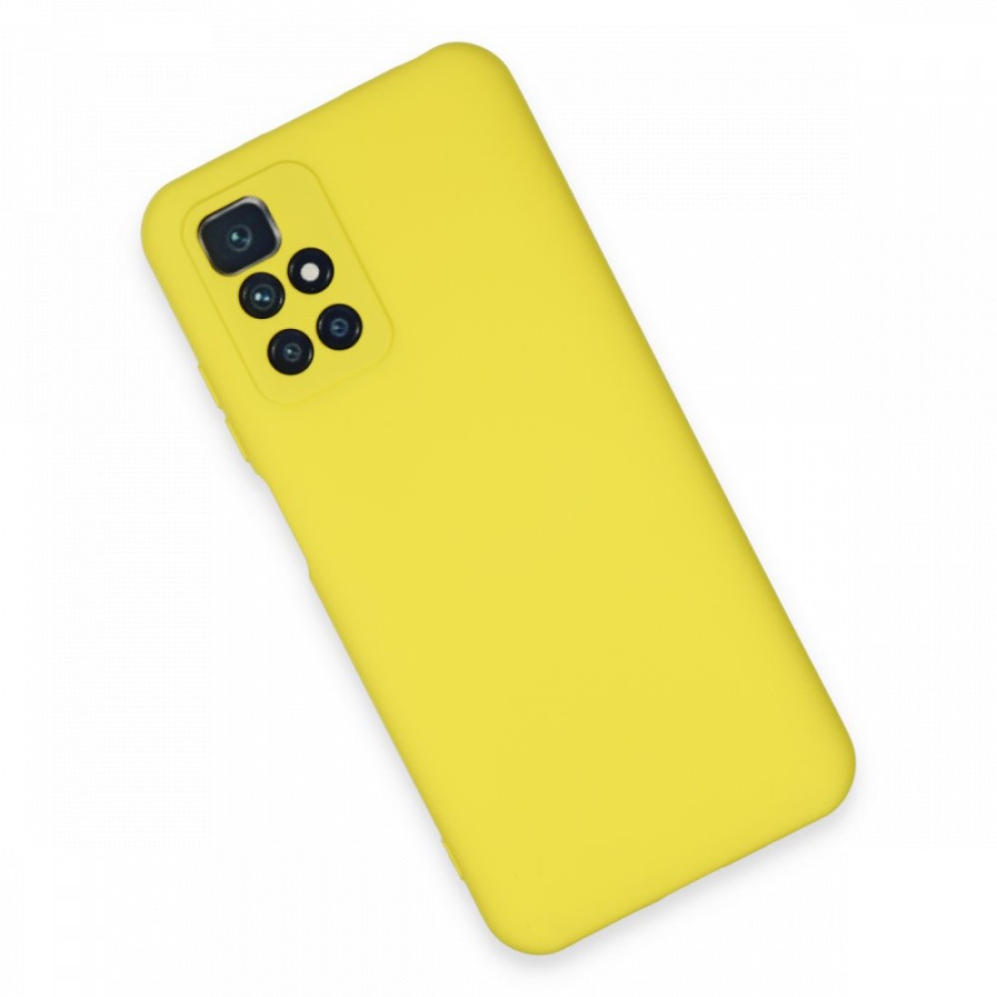  Xiaomi Redmi Note 11 4G Kılıf Nano içi Kadife Silikon - Sarı