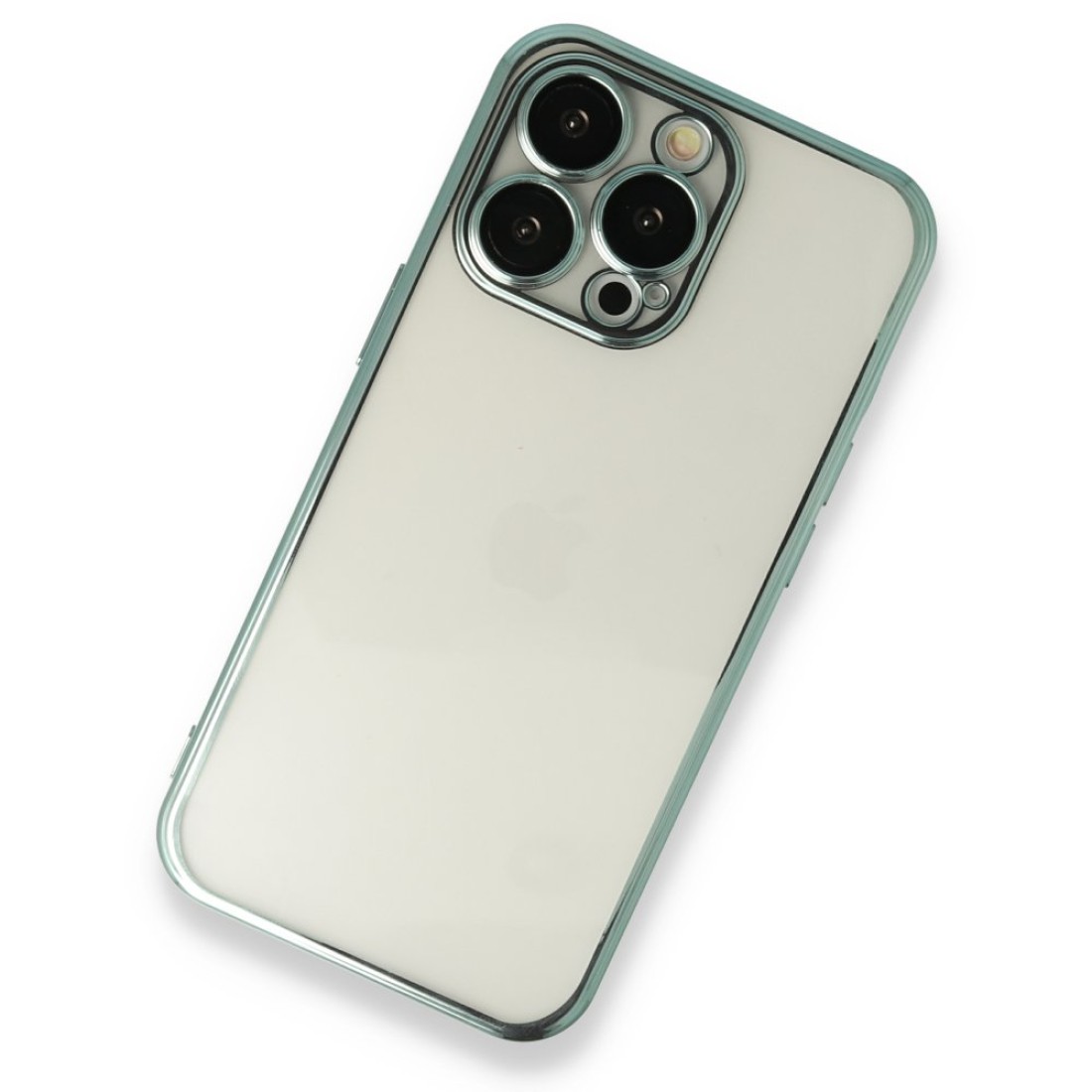  iPhone 14 Pro Kılıf Razer Lensli Silikon - Yeşil