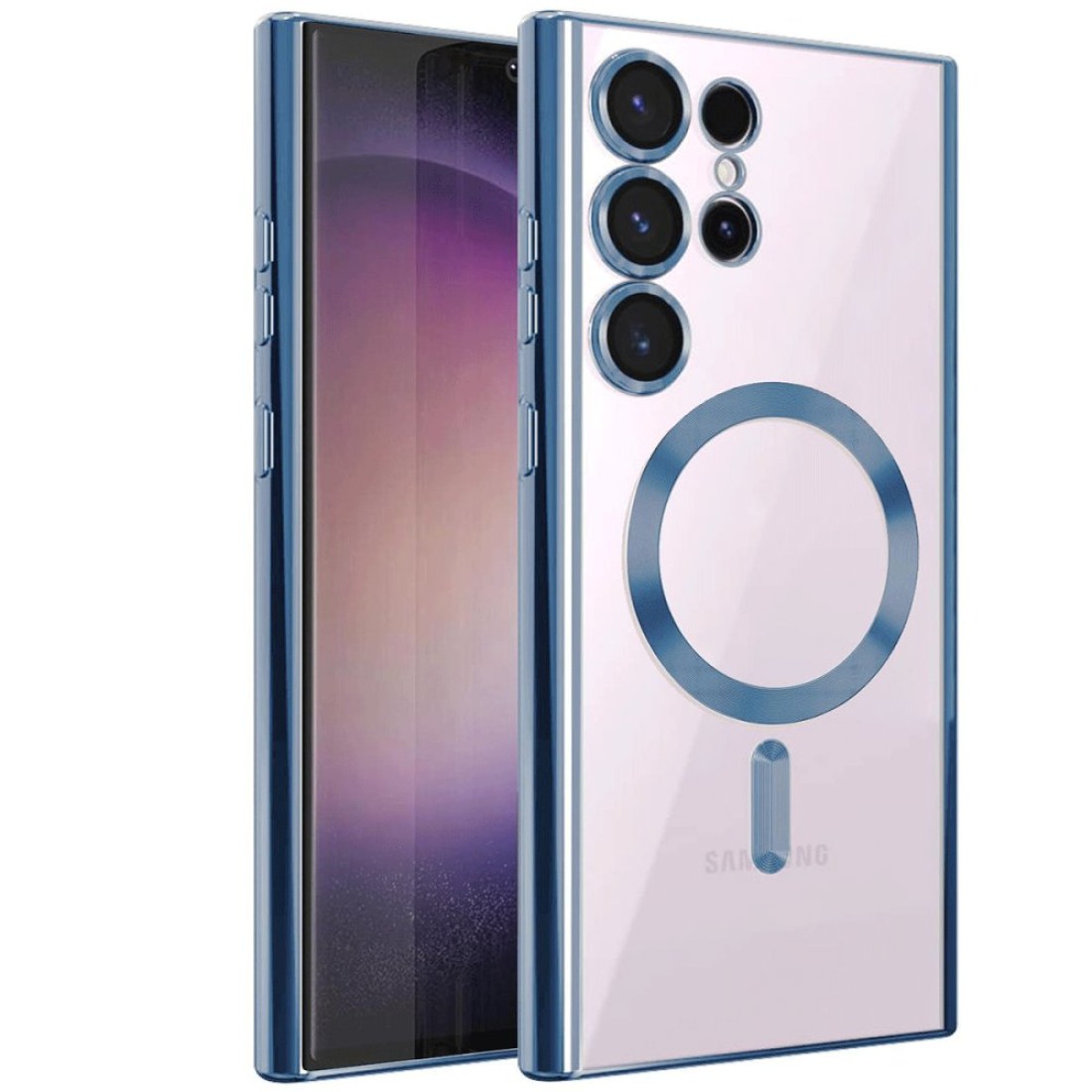 Samsung Galaxy S22 Ultra Kılıf Kross Magneticsafe Kapak - Sierra Blue