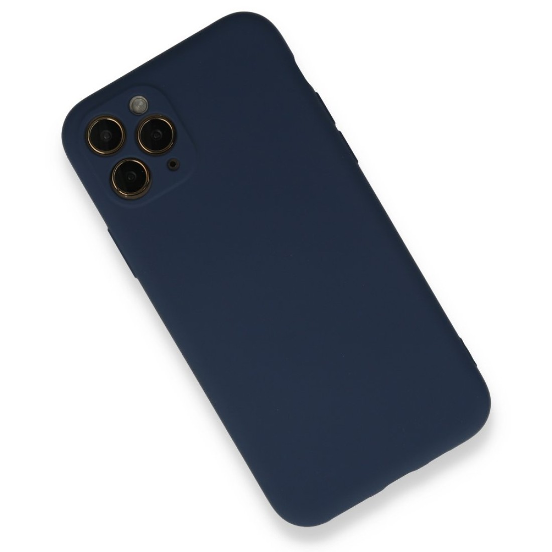 iPhone 11 Pro Kılıf Nano içi Kadife Silikon - Lacivert iPhone 11 Pro Kılıf Nano içi Kadife Silikon - Lacivert