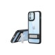  iPhone 12 Kılıf Rolet Stand Kapak - Siyah