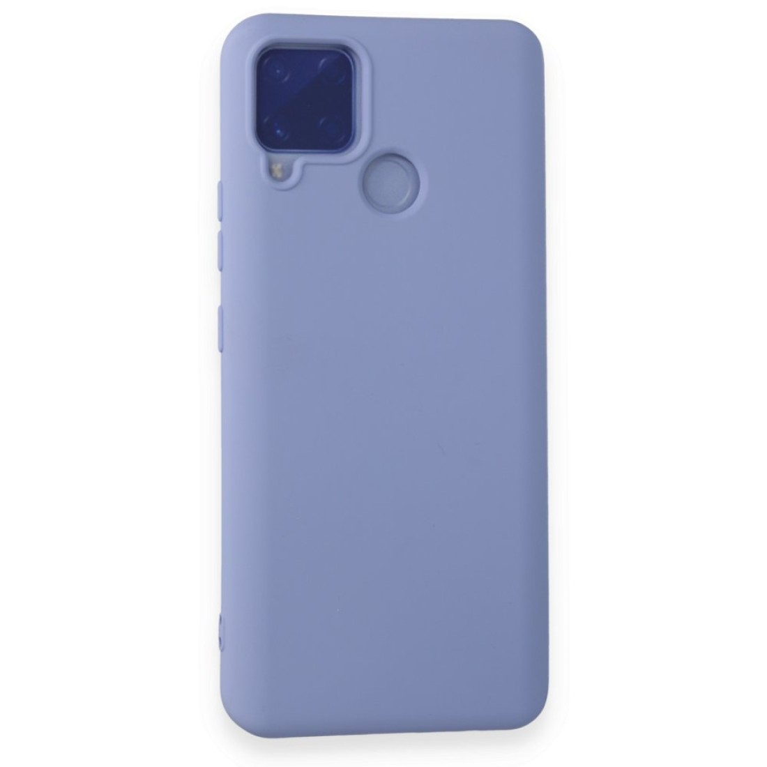  Realme C15 Kılıf Nano içi Kadife Silikon - Lila
