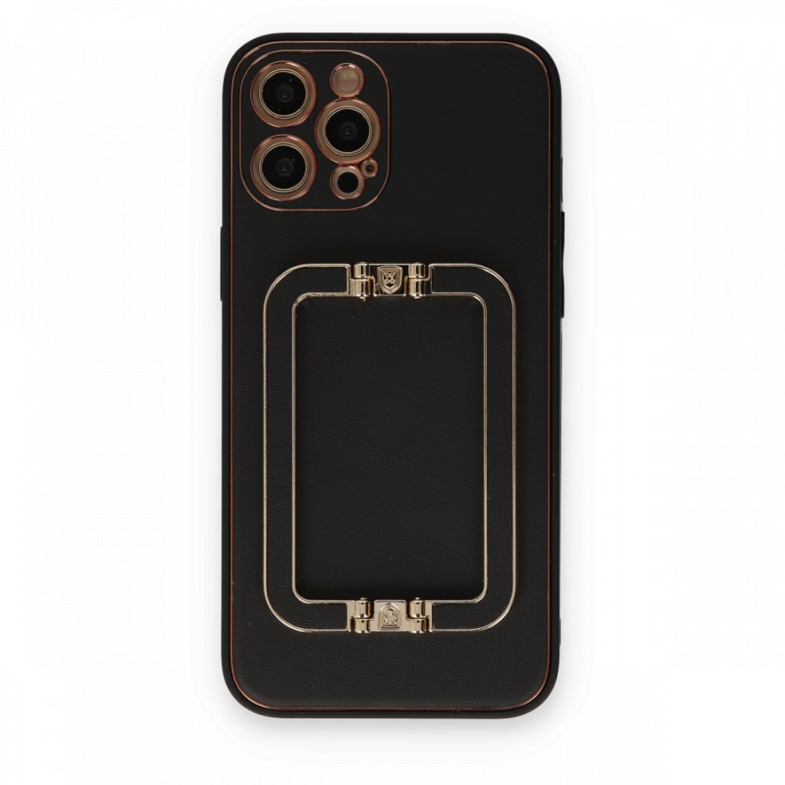  iPhone 12 Pro Kılıf Coco Elit Kapak - Siyah