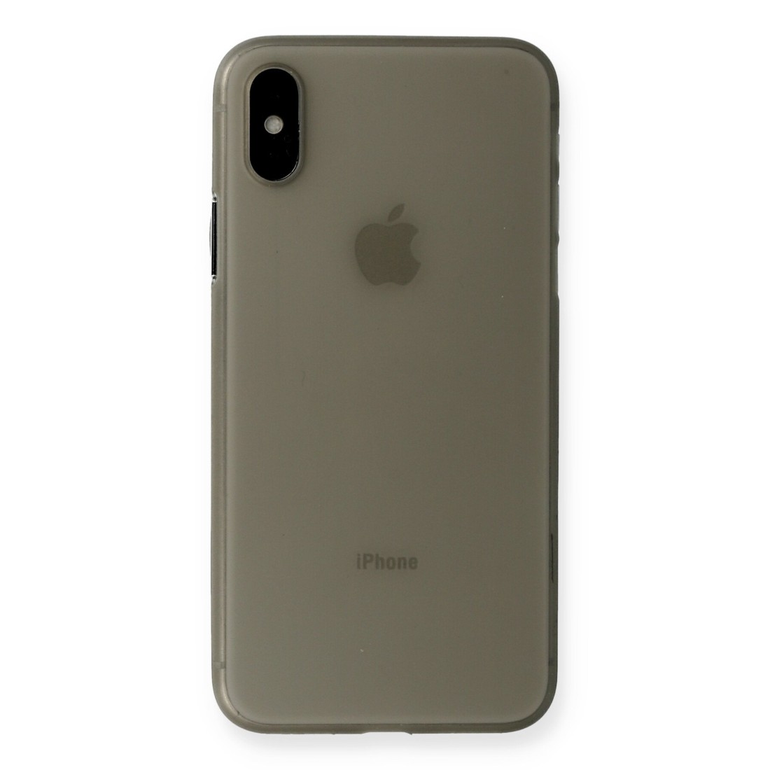  iPhone XS Max Kılıf PP Ultra İnce Kapak - Gri