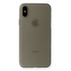  iPhone XS Max Kılıf PP Ultra İnce Kapak - Gri