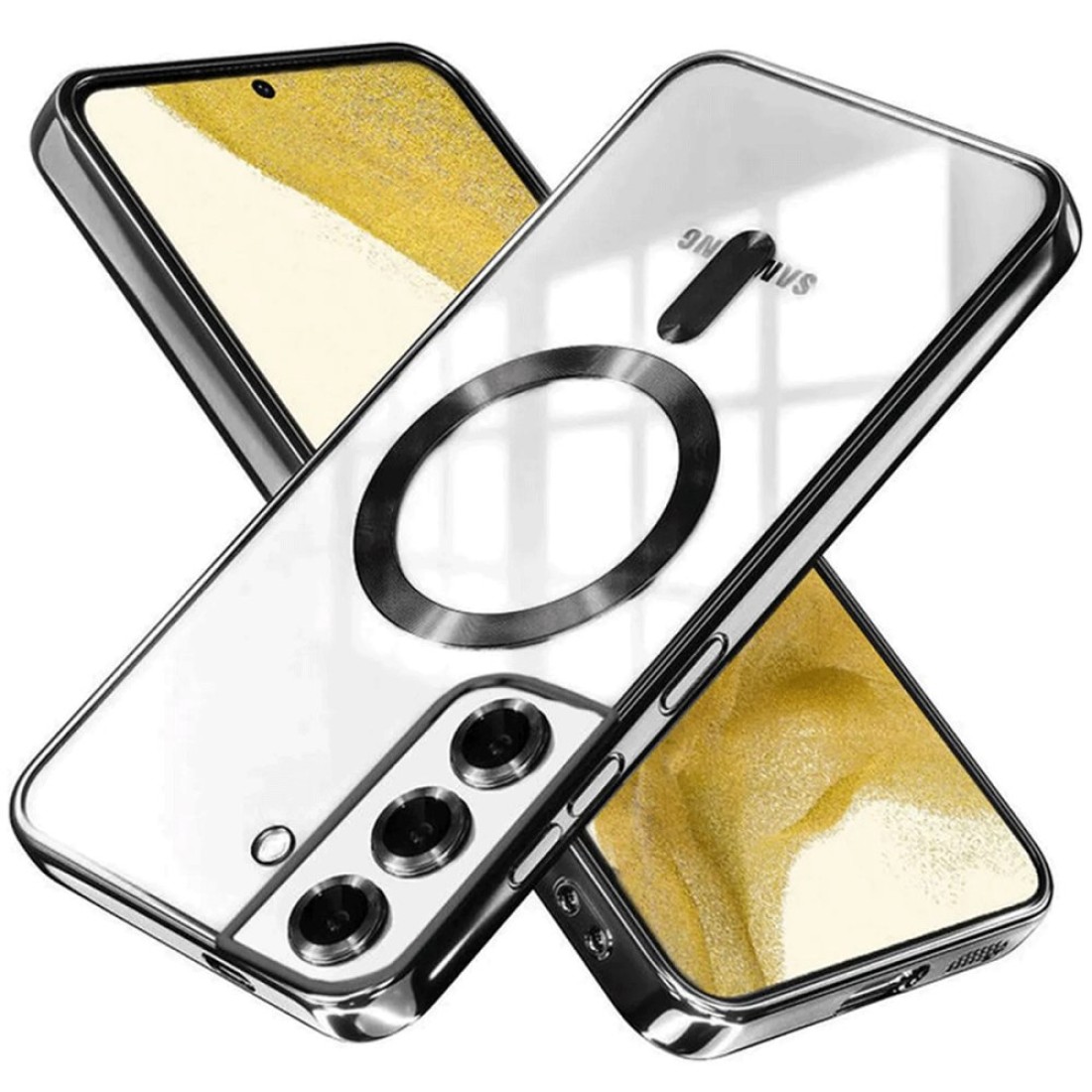  Samsung Galaxy S22 Kılıf Kross Magneticsafe Kapak - Siyah
