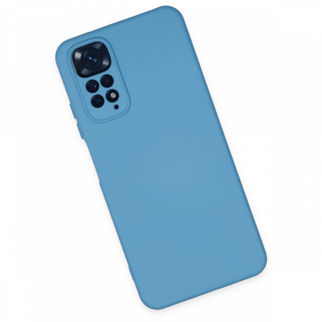 Xiaomi Redmi Note 11 Kılıf Nano içi Kadife Silikon - Mavi