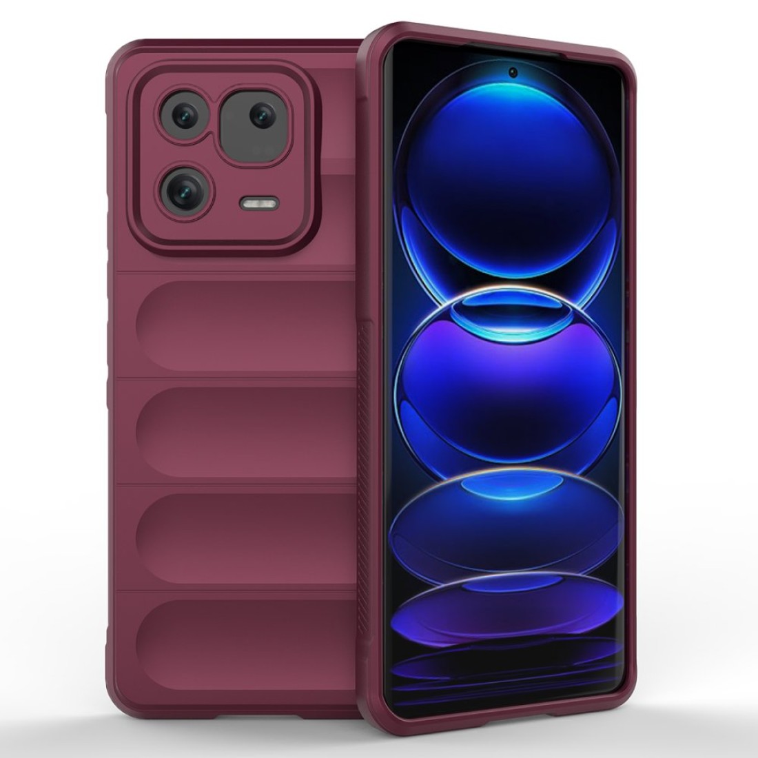  Xiaomi Mi 13 Kılıf Optimum Silikon - Bordo