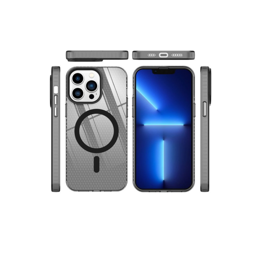  iPhone 13 Pro Max Kılıf Beta Magneticsafe Silikon - Siyah
