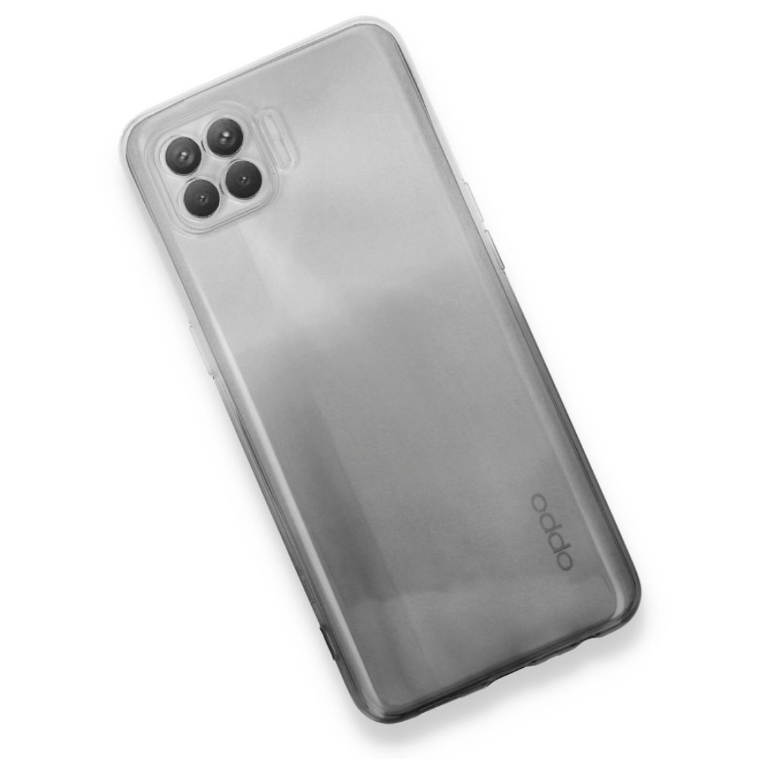 Oppo Reno 4 Lite Kılıf Lüx Çift Renkli Silikon - Siyah Oppo Reno 4 Lite Kılıf Lüx Çift Renkli Silikon - Siyah