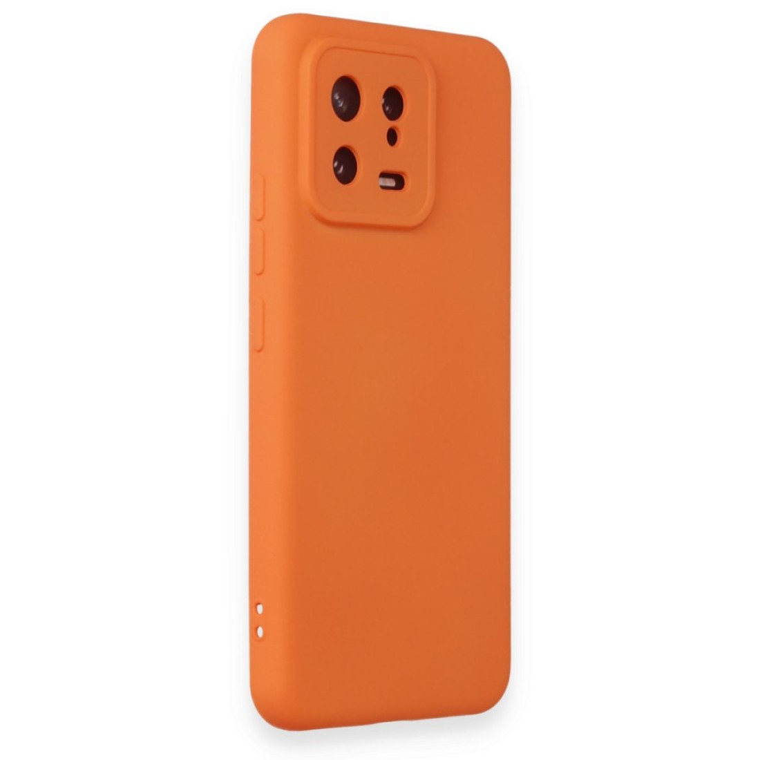 Xiaomi Mi 13 Kılıf Nano içi Kadife Silikon - Turuncu
