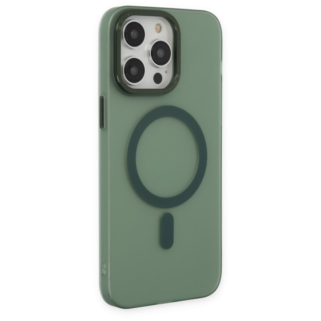 iPhone 14 Pro Max Kılıf Lodos Magneticsafe Mat Kapak - Köknar Yeşili iPhone 14 Pro Max Kılıf Lodos Magneticsafe Mat Kapak - Köknar Yeşili