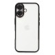  iPhone 16 Kılıf Razer Lensli Silikon - Siyah
