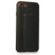 iPhone 7 Kılıf Coco Deri Standlı Kapak - Siyah iPhone 7 Kılıf Coco Deri Standlı Kapak - Siyah