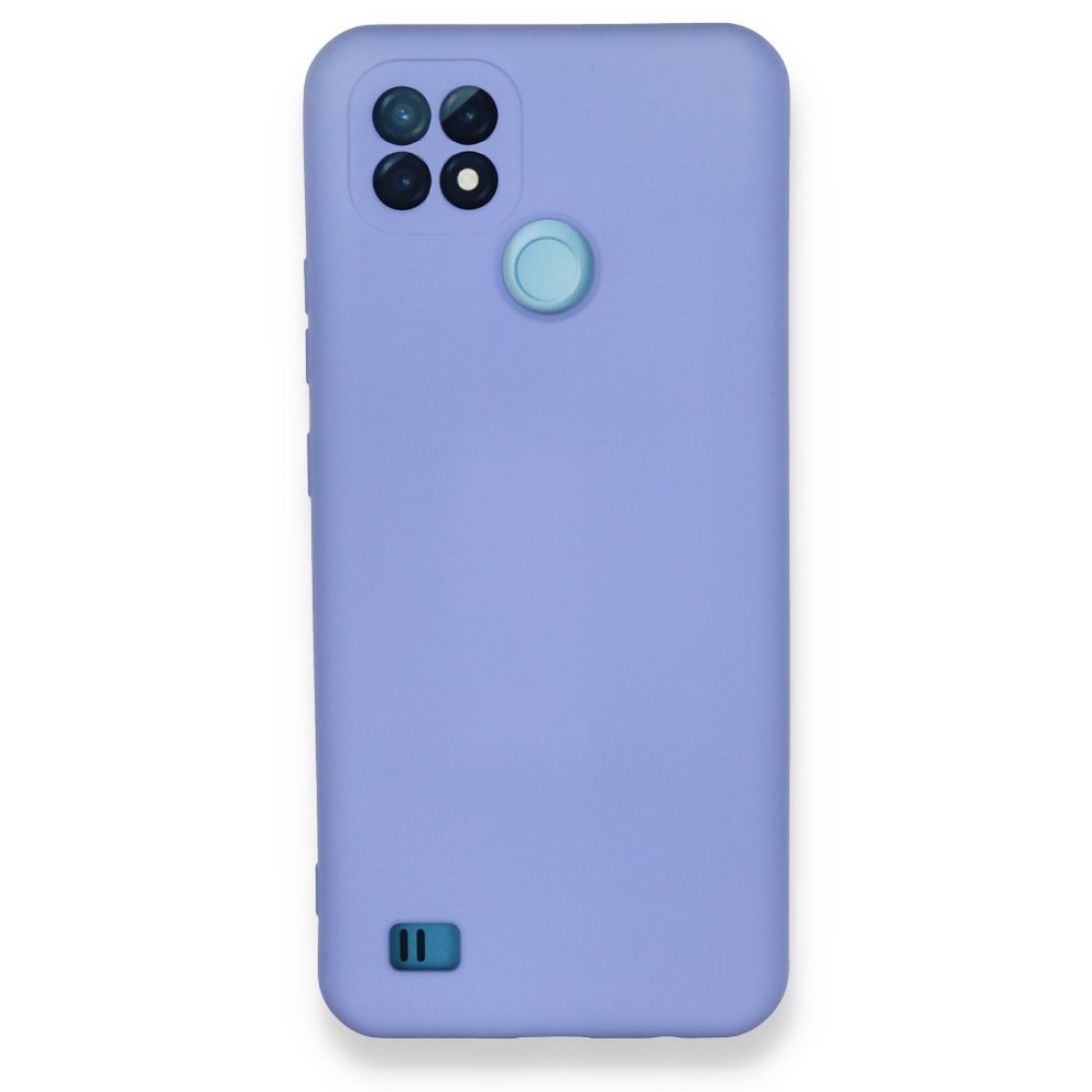  Realme C21 Kılıf Nano içi Kadife Silikon - Lila