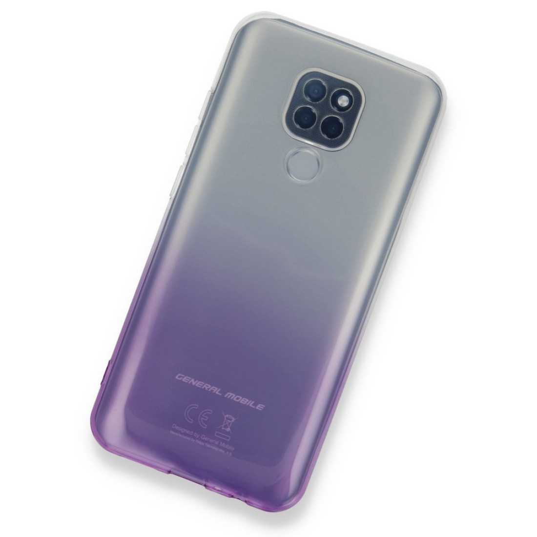  General Mobile GM 20 Kılıf Lüx Çift Renkli Silikon - Mor