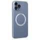  iPhone 12 Pro Kılıf Jack Magneticsafe Lens Silikon - Sierra Blue