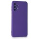  Samsung Galaxy A52 Kılıf Nano içi Kadife Silikon - Mor