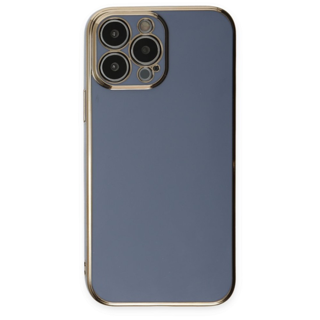  iPhone 14 Pro Max Kılıf Volet Silikon - Mavi