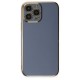  iPhone 14 Pro Max Kılıf Volet Silikon - Mavi