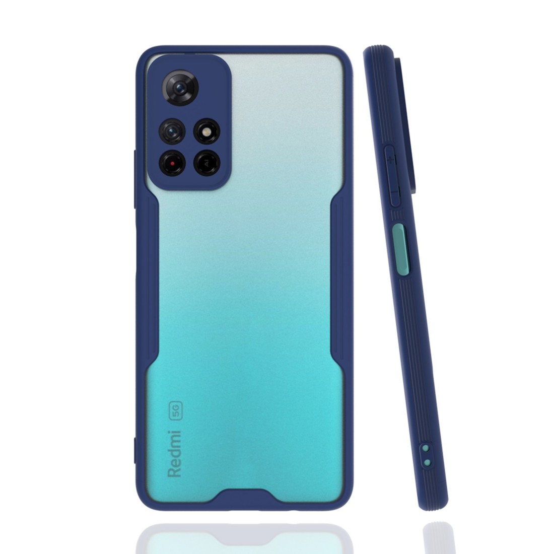  Xiaomi Redmi Note 11T Kılıf Platin Silikon - Lacivert