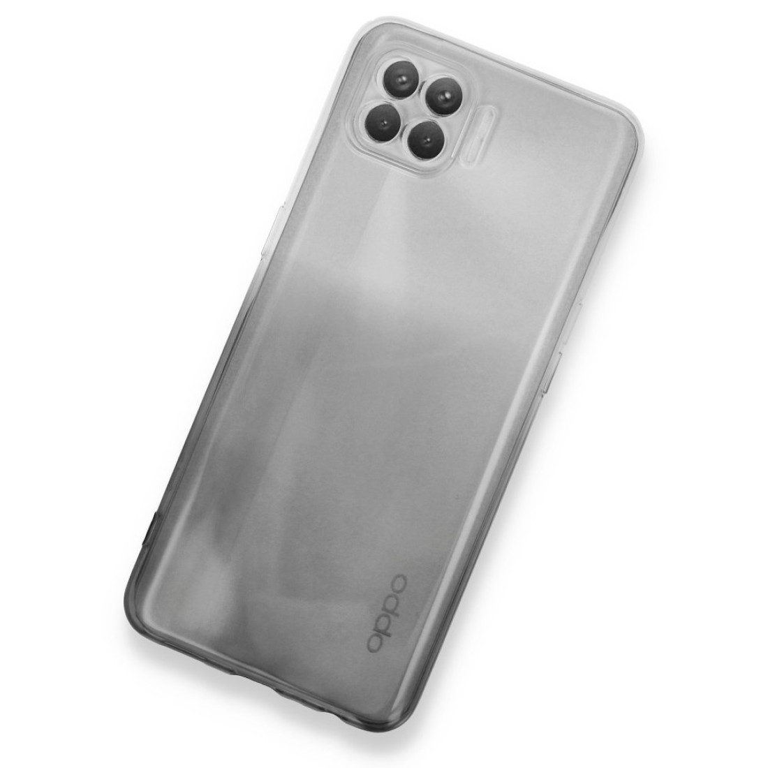 Oppo Reno 4 Lite Kılıf Lüx Çift Renkli Silikon - Siyah Oppo Reno 4 Lite Kılıf Lüx Çift Renkli Silikon - Siyah